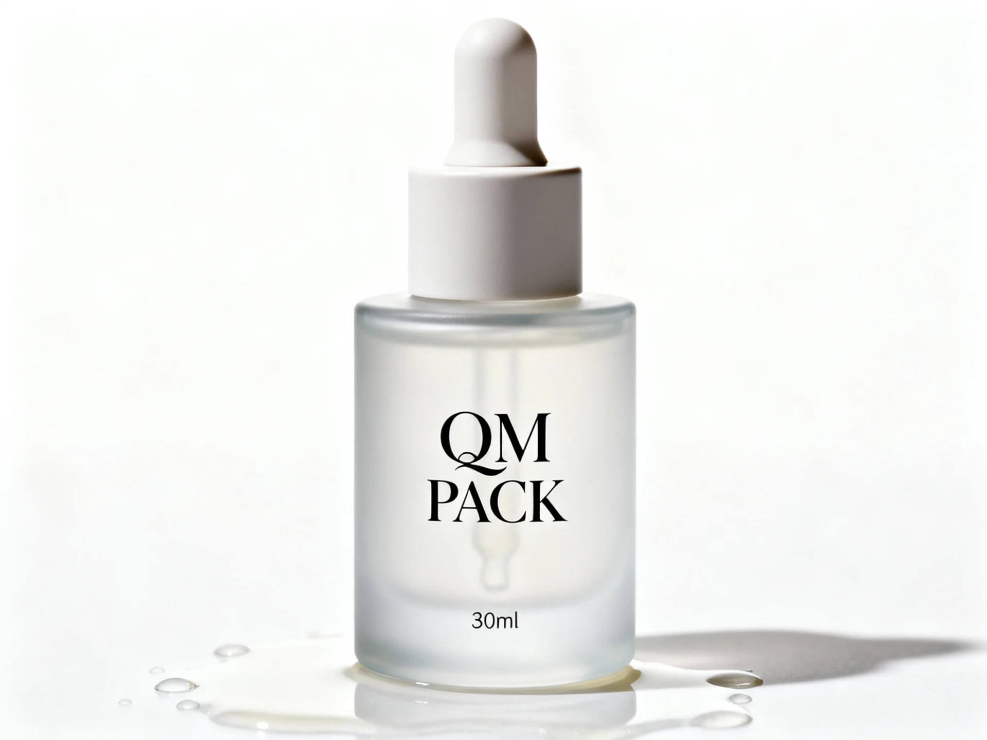 30ml glass bottle sizes for cosmetics serum with dropper